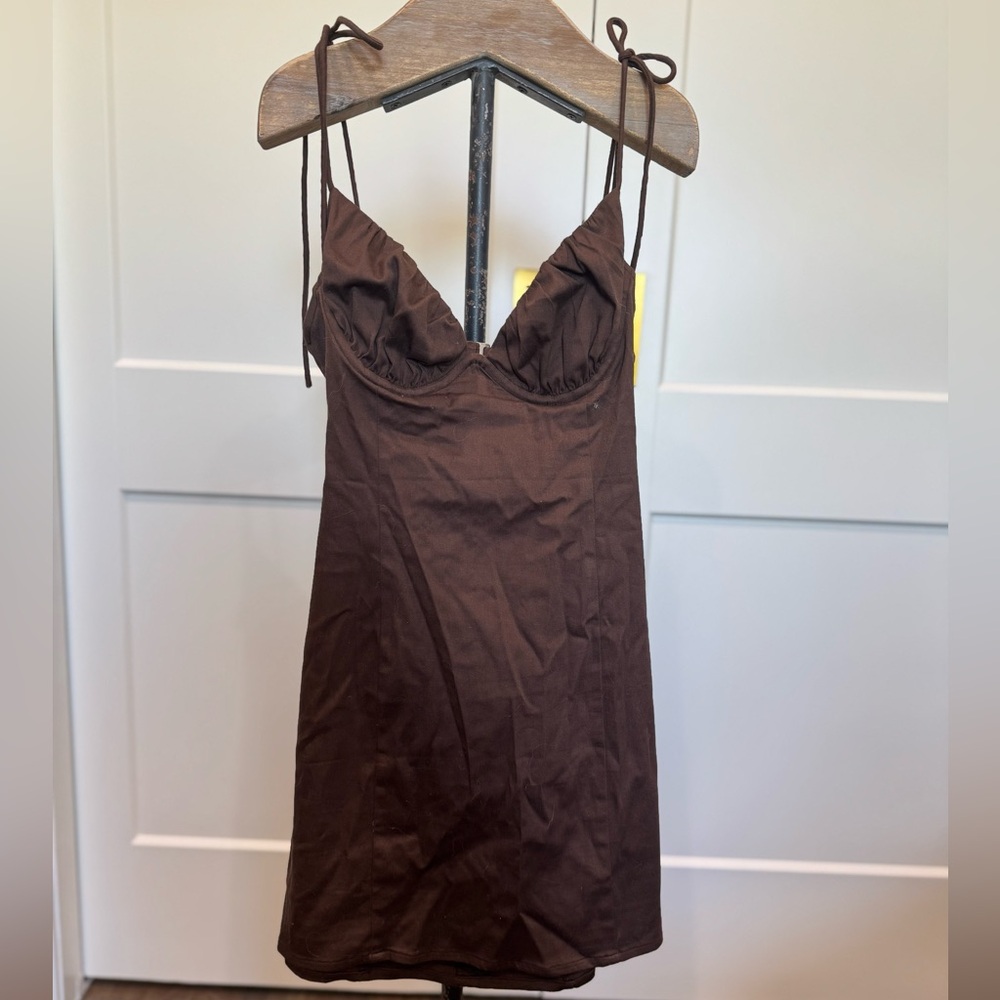 ❤️SOLD❤️Princess Polly Chocolate Brown Dress